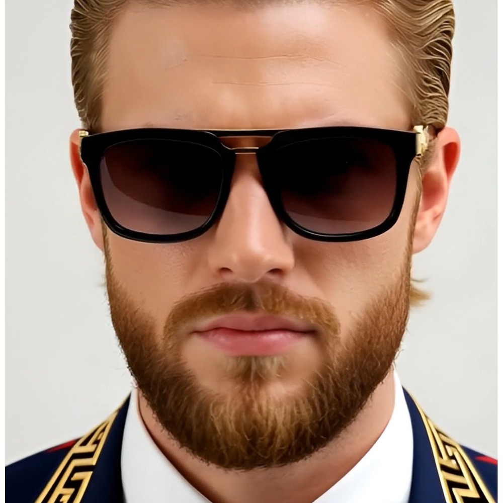 Modern Sunglasses Rectangular Bold Shape Eyewear … - image 10